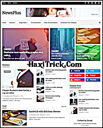 News plus Blogger Template Review