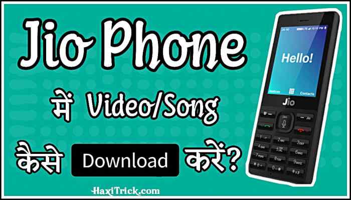 jio phone me video download