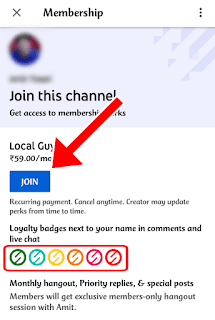 Channel Membership on YouTube
