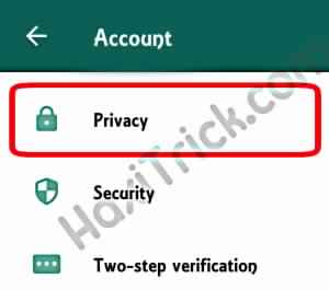 Whatsapp Account Options