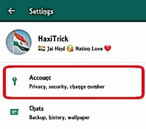 Whatsapp Settings Image Screenshot