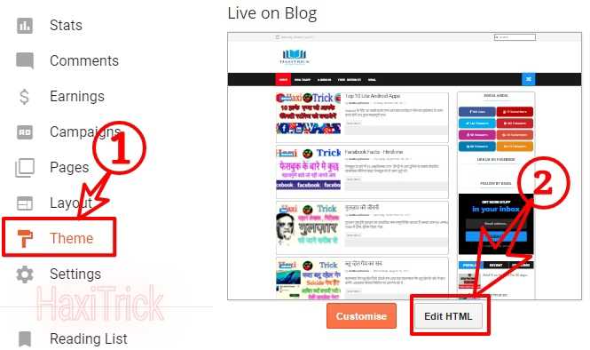 blogger template edit kaise kare