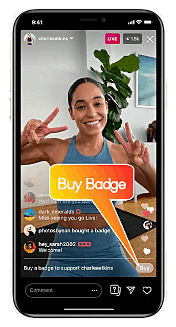 Instagram Live Badge Feature to Make Money in Hindi