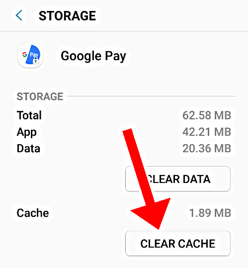 Clear Cache Of App That Cause Issue