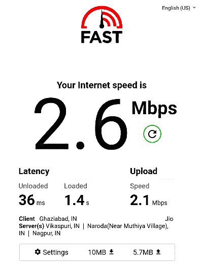 Internet Speed Test By Fast.com