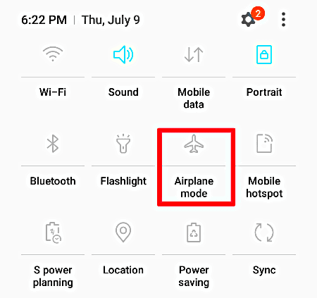 Use Flight Mode to Refresh Network