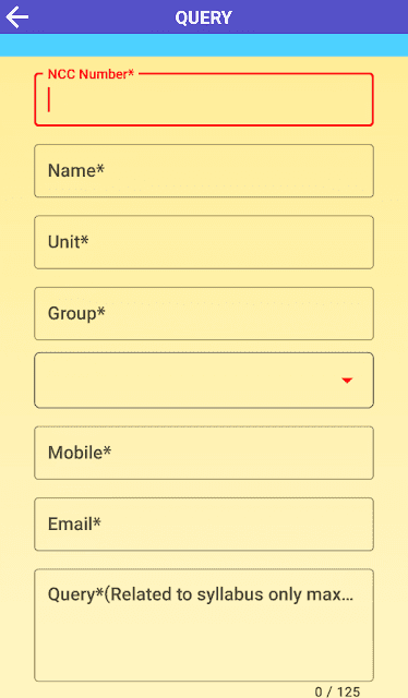 Ask Queries related to ncc syllabus