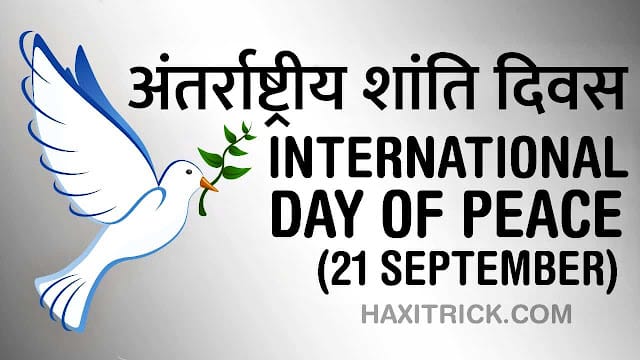 International Day Of Peace 21 September