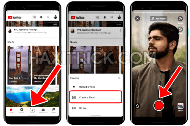 Create Short Videos on Youtube Shorts