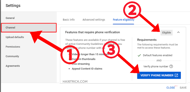 Verify YouTube Channel Phone Verification