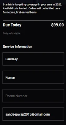 Starlink सैटेलाइट इंटरनेट भारत में हो सकता है शुरू, एलन मस्क ने दी जानकारी 2 Starlink Register form