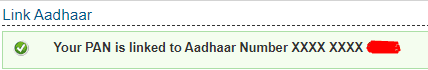 Aadhaar Linked with Pan Card