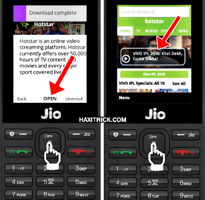 Open JioCinema App in JioPhone