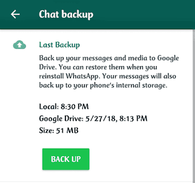 Whatsapp Local Chat Backup