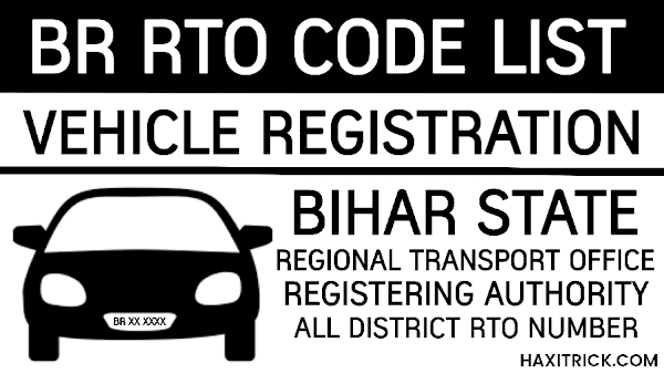 Bihar (BR) Vehicle Registration RTO Codes List