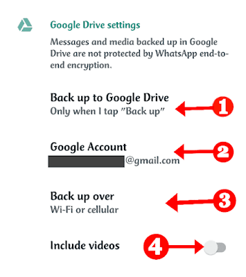 Google Drive Whatsapp Chat Backup