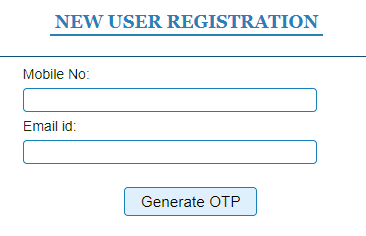 Register for new user of parivahan.gov.in
