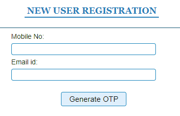 Register for new user of parivahan.gov.in