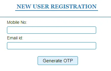 Register for new user of parivahan.gov.in