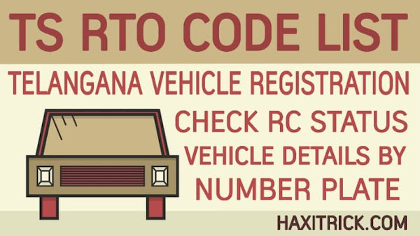 Telangana (TS) Vehicle Registration RTO Code