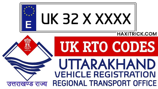 Uttarakhand UK RTO Codes List