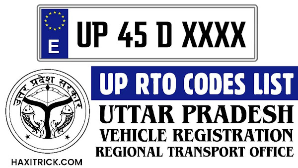 Uttar Pradesh UP RTO Codes List