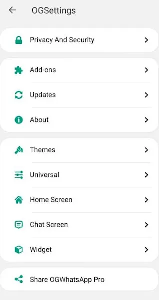 OG Whatsapp Pro APK Settings OG Whatsapp Pro APK Settings