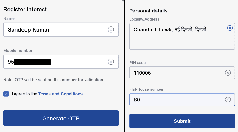 Jio Phone Next Pre Booking Registration Form