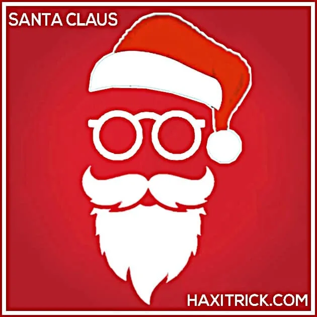 Modern Santa Claus Face Picture