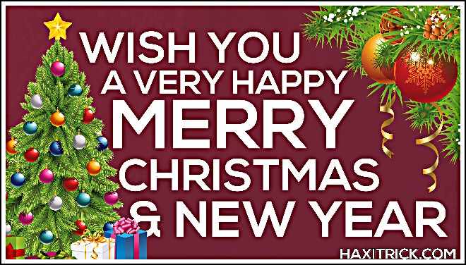wish you happy christmas and new year