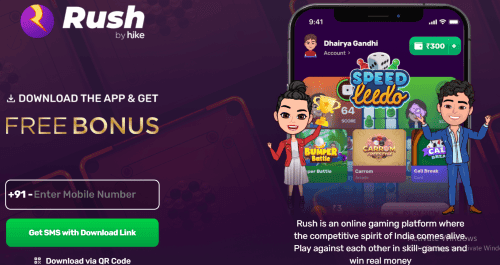 rush app free paisa kamane wala gaming app