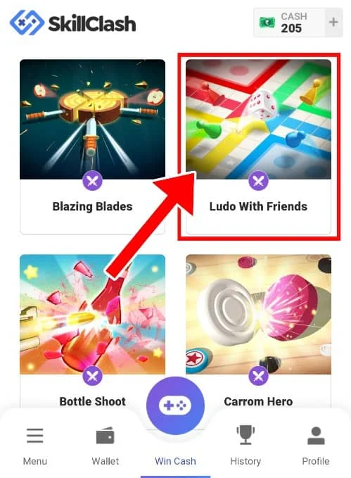 Skill Clash Ludo With Friends