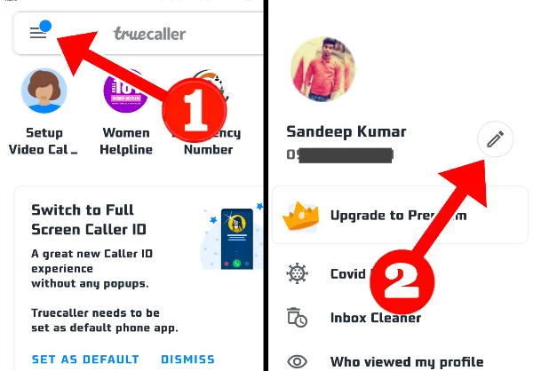 truecaller setting