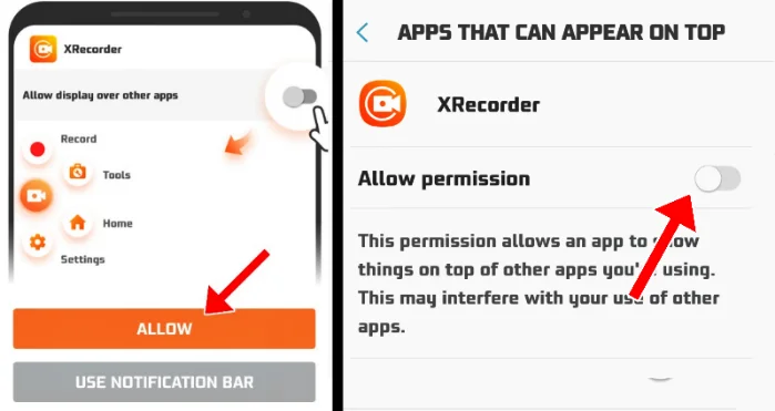 Allow Permissions