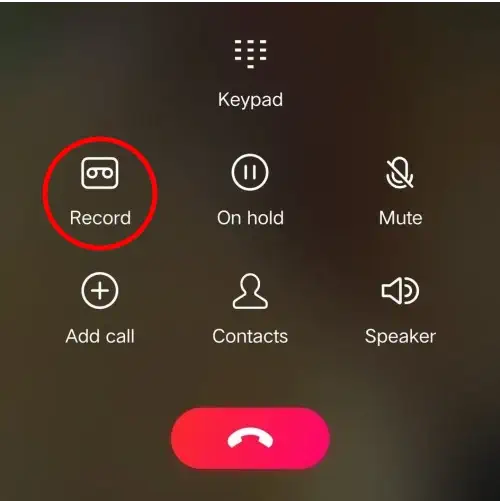 Inbuilt Call Recorder