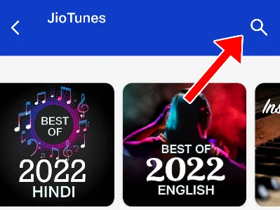 Search Caller Tune in MyJio App