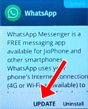 Update Whatsapp In Jio phone