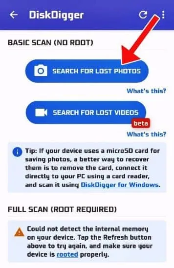Search For Lost Photos or Videos Search For Lost Photos or Videos
