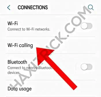 Click on Wi-Fi Calling Option