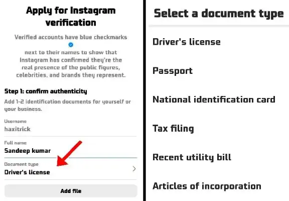 Apply for Instagram Verification