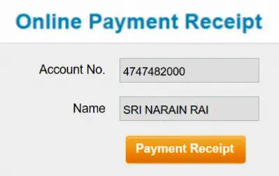 Download Online Bill Payment Receipt