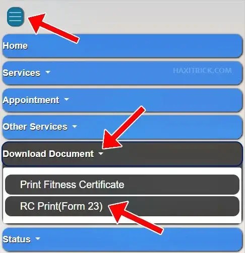 Download Document and Select RC Print (Form 23)