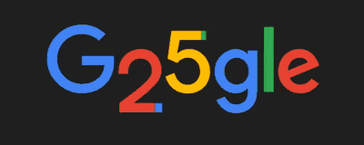 Google 25th Birthday Doodle 2023 Animated Gif