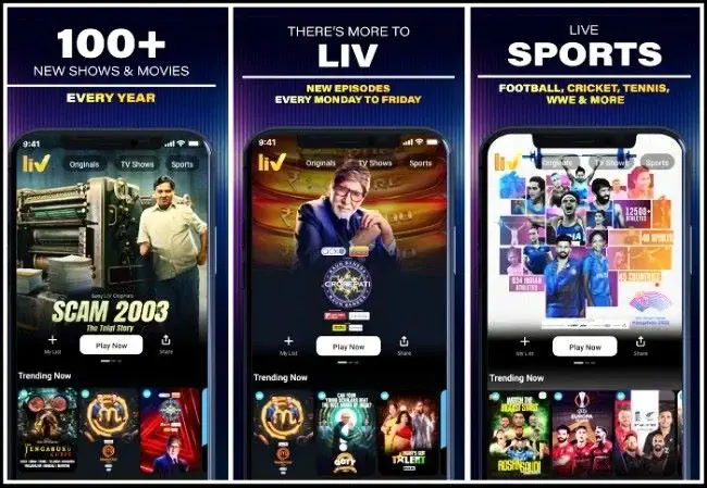 SonyLiv App Movies, Sports & Shows
