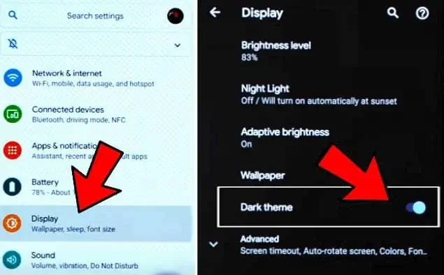 Turn On Dark Mode on Android