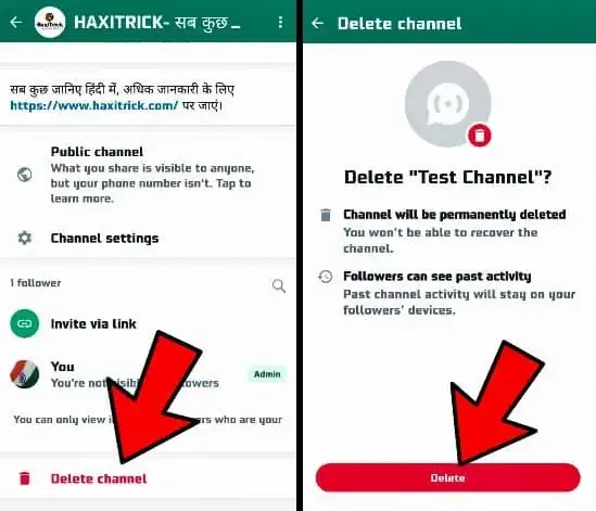 Whatsapp Channel Delete Kaise Kare