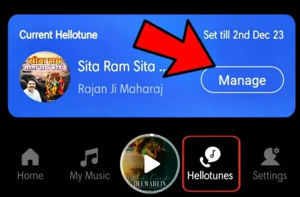 Manage Hellotune in Aritel Sim