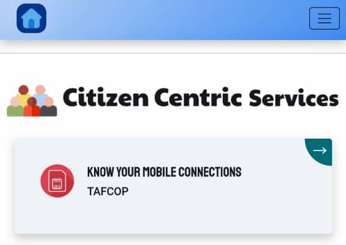 Know Your Mobile Connections from TAFCOP