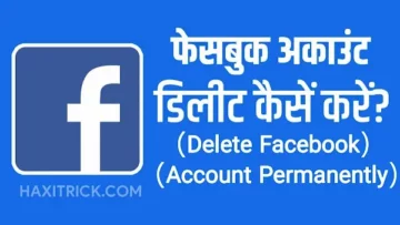 delete facebook account