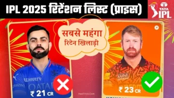 ipl 2025 retention players list with price